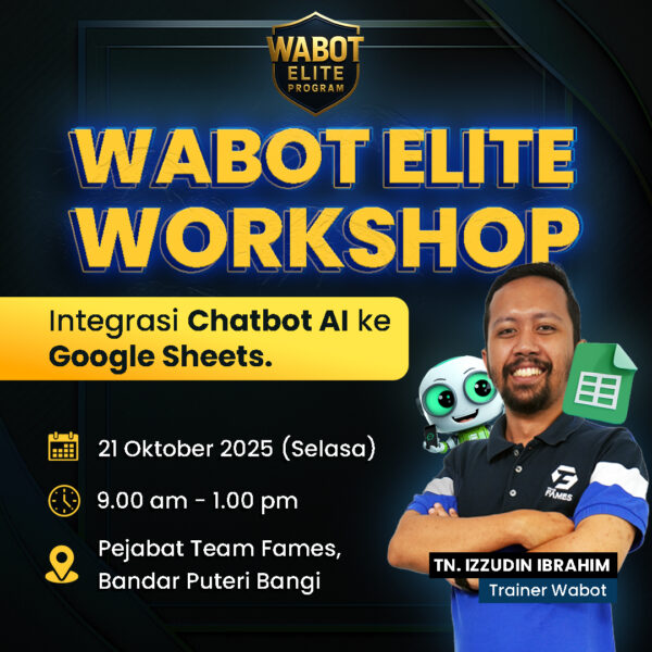 poster wabot elite workshop kelas fizikal